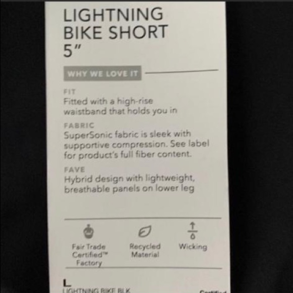 Athleta Lightning Bike Short 5”